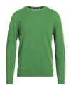 Zanone Man Sweater Emerald Green Size 42 Alpaca Wool, Polyamide
