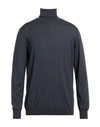 Liu •jo Man Man Turtleneck Midnight Blue Size M Virgin Wool In Blue