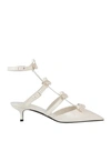 Valentino Garavani Woman Pumps Ivory Size 10 Soft Leather In White