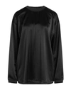 Isabelle Blanche Paris Woman Top Black Size S Acetate, Polyester