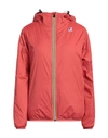 K-way Le Vrai 3.0 Claude Orsetto Woman Jacket Coral Size M Polyamide In Red