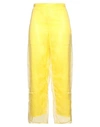 Koché Woman Pants Yellow Size M Polyester In Yellow