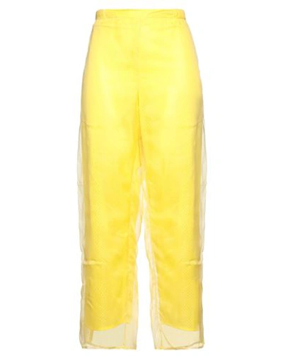 Koché Woman Pants Yellow Size M Polyester