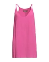 Simona Corsellini Woman Top Fuchsia Size 10 Acetate, Silk In Pink