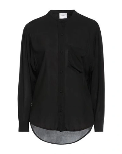 Merci .., Woman Shirt Black Size Xs Viscose In Black