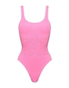 Alaïa Woman One-piece Swimsuit Fuchsia Size 6 Polyester, Elastane In Pink