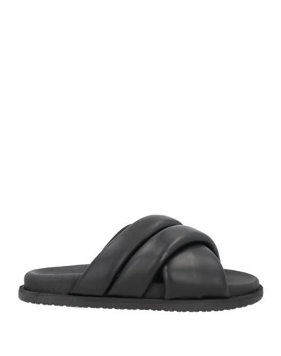 Copenhagen Studios Woman Sandals Black Size 7 Soft Leather