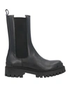 Ennequadro Woman Ankle Boots Black Size 11 Calfskin