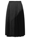 Marco De Vincenzo Woman Midi Skirt Black Size 4 Polyester, Acetate