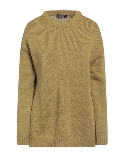 Aragona Woman Sweater Military Green Size 2 Alpaca Wool, Wool, Polyamide In Green