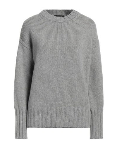 Aragona Woman Sweater Light Grey Size 8 Cashmere