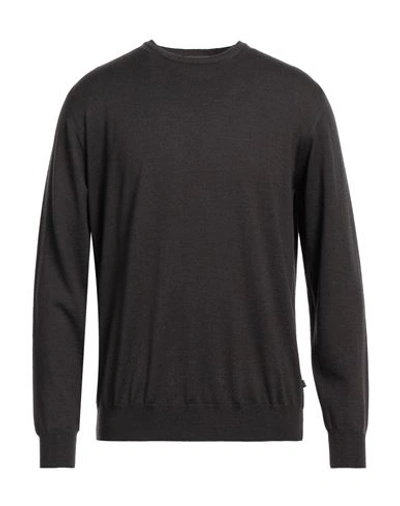 Ferrante Man Sweater Steel Grey Size 52 Merino Wool In Grey