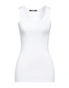 Siste's Woman Tank Top White Size Xs Viscose