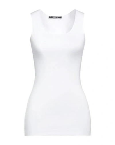 Siste's Woman Tank Top White Size Xs Viscose In White
