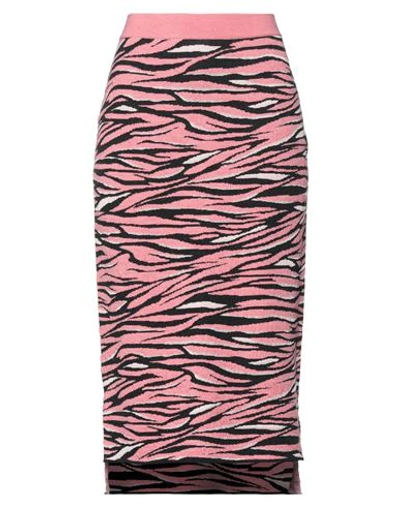Stella Mccartney Woman Midi Skirt Antique Rose Size 4-6 Viscose, Wool, Polyester, Polyamide In Pink