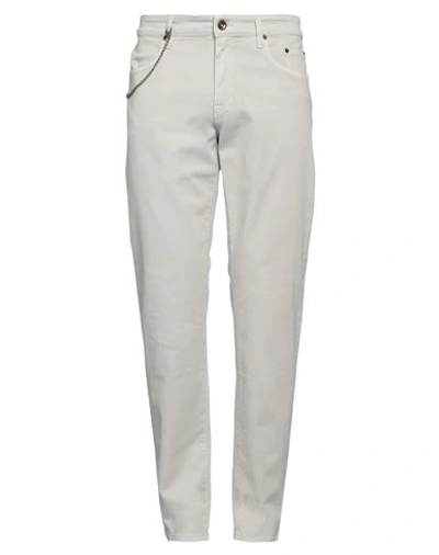 Siviglia Man Pants Light Grey Size 36 Cotton, Elastane, Polyester