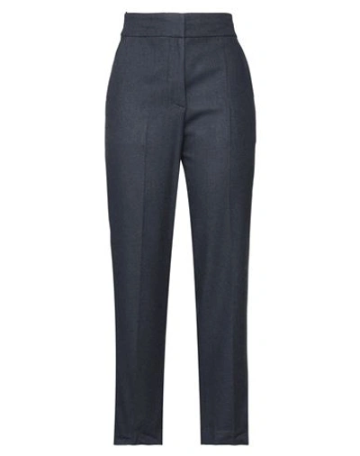 Maria Vittoria Paolillo Mvp Woman Pants Slate Blue Size 6 Viscose, Wool