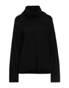 Alpha Studio Woman Turtleneck Black Size 6 Recycled Wool, Ecovero Viscose, Recycled Polyamide, Recyc