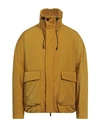 Hevo Hevò Man Jacket Mustard Size 42 Nylon In Yellow