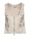 Sfizio Studio Woman Top Cream Size 4 Polyurethane, Polyester In White