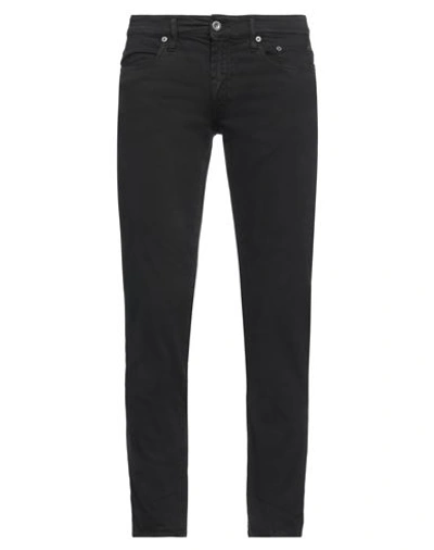 Siviglia Man Pants Black Size 33 Cotton, Elastane In Black