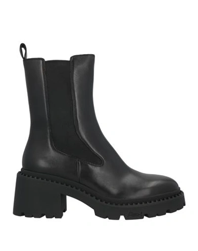 Ash Woman Ankle Boots Black Size 10 Soft Leather