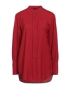 Aspesi Woman Shirt Red Size 12 Wool