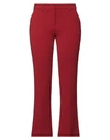 Pt Torino Woman Pants Brick Red Size 8 Polyester, Wool, Elastane