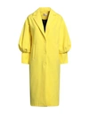 Toy G. Woman Coat Yellow Size 8 Polyester, Viscose, Wool