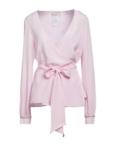 Anna Molinari Woman Shirt Pink Size 2 Acetate, Silk