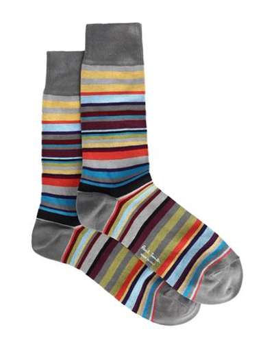 Paul Smith Man Socks & Hosiery Grey Size Onesize Cotton, Polyamide, Elastane