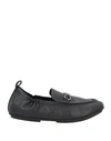 Fitflop Woman Loafers Black Size 8.5 Soft Leather In Black