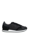 Byblos Woman Sneakers Black Size 7 Textile Fibers, Soft Leather