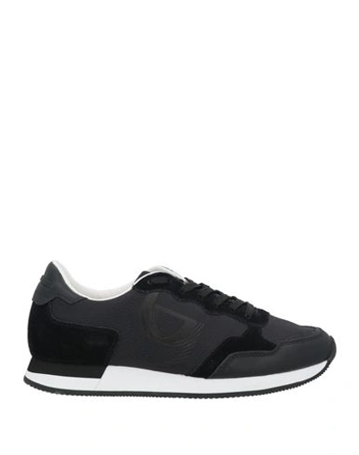 Byblos Woman Sneakers Black Size 7 Textile Fibers, Soft Leather
