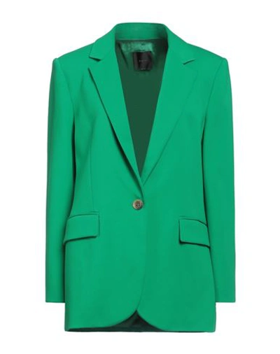 Pinko Woman Blazer Emerald Green Size 8 Viscose, Polyamide, Elastane