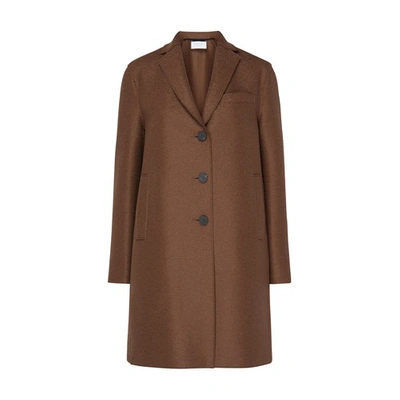Harris Wharf London Top Coat In Teddy_brown