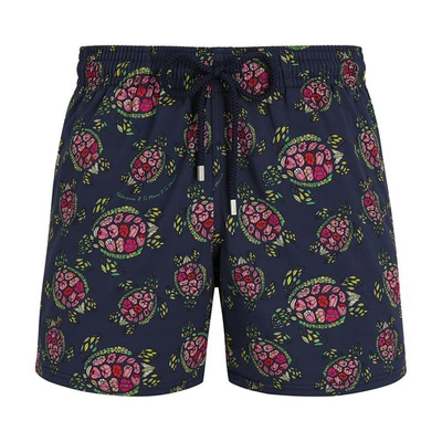 Vilebrequin Graphic-print Swim Shorts In Bleu Marine
