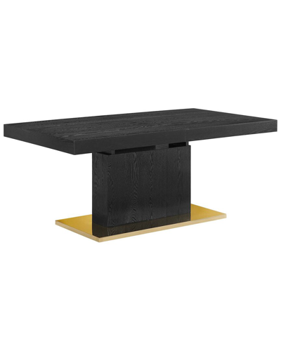 Modway Vector Expandable Dining Table In Black