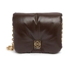 Loewe Goya Puffer Quilted Bag In Dark_chocolate