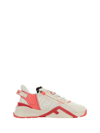 Fendi White Leather Low-tops In Chalk Kissed+avo.tort
