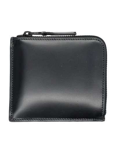 Comme Des Garçons Classic Small Wallet Zip Around In Black