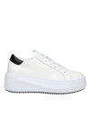VIC MATIE BUTTER SNEAKERS IN WHITE LEATHER