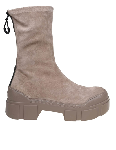 Vic Matie 40mm Suede Ankle Boots In Neutrals
