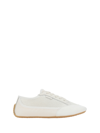 The Row Sneakers In Ivory/white