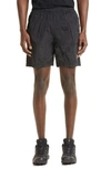 Stone Island Navy Double-dyed Swim Shorts In Black