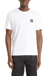Stone Island Relaxed-fit White Cotton T-shirt In White