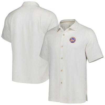 Tommy Bahama White New York Mets Sport Tropic Isles Camp Button-up Shirt