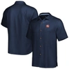 TOMMY BAHAMA TOMMY BAHAMA NAVY NEW YORK YANKEES SPORT TROPIC ISLES CAMP BUTTON-UP SHIRT