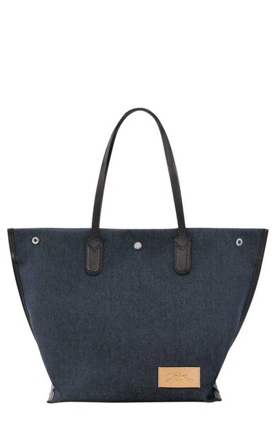 Longchamp Tote Bag L Essential In Denim