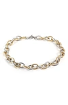 JANE BASCH DESIGNS TWO-TONE CABLE CHAIN NECKLACE